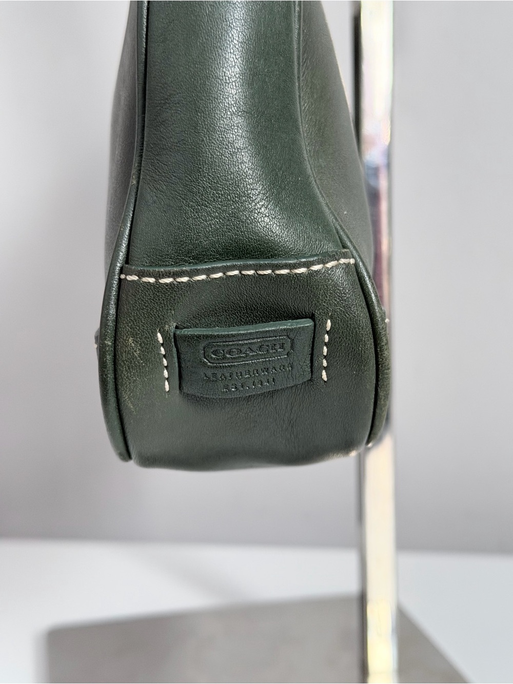 Coach Vintage Hamptons Leather Demi Pouch in Racing Green - Picture 3 of 7